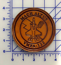 Official VMFA-122 Werewolves F-35 Leather Shoulder Patch