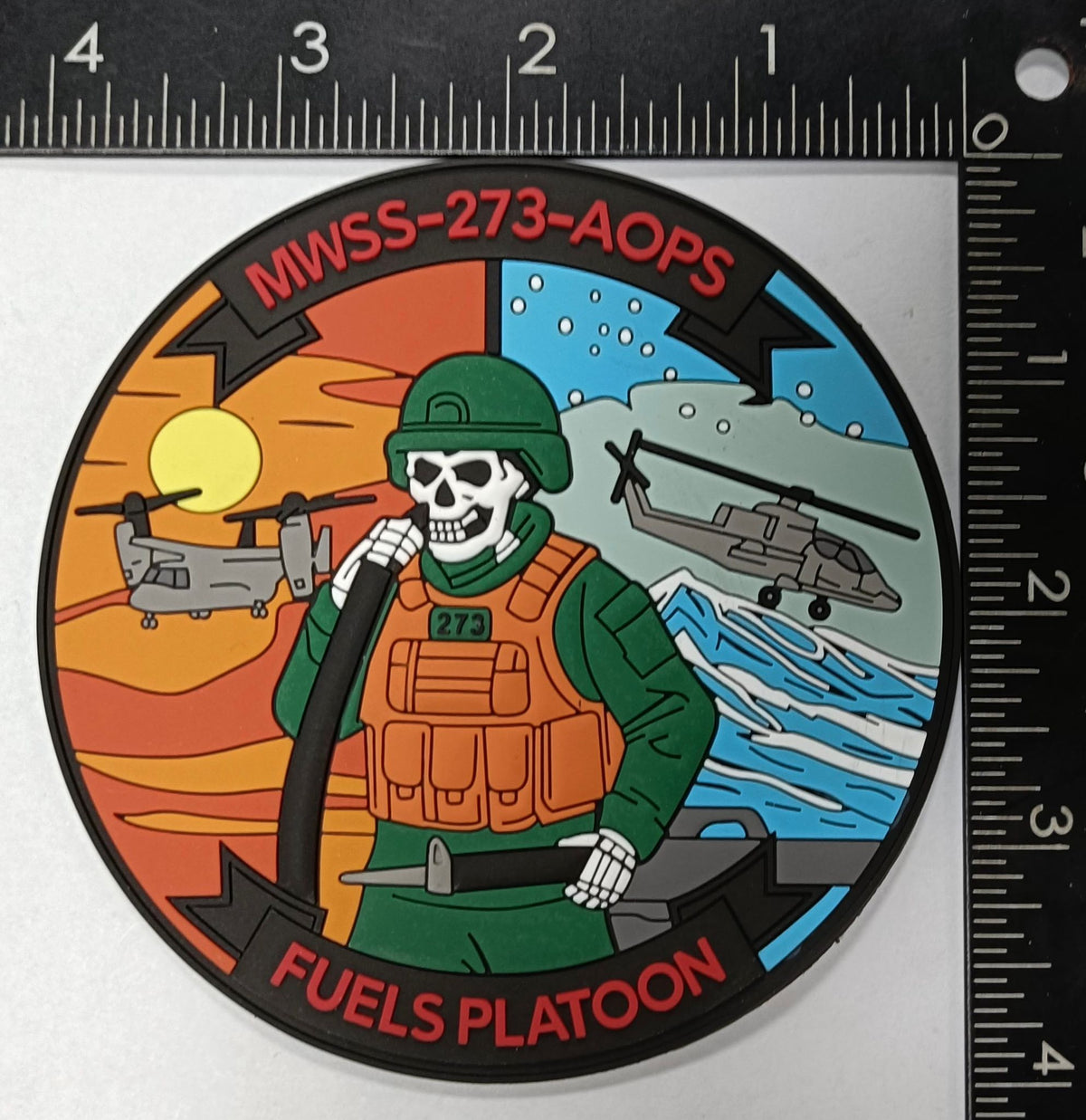 Official MWS-273 AOPS Fuels Platoon PVC Patch
