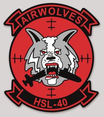 Officially Licensed US Navy HSL-40 Airwolves Sticker