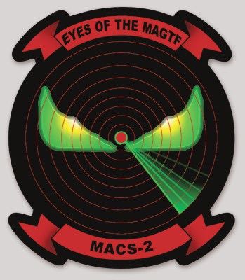Officially Licensed USMC MACS-2 Eyes of the MAGTF Squadron Sticker