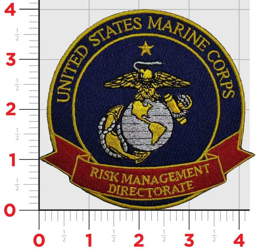 Officially Licensed USMC Risk Management Directorate Patch