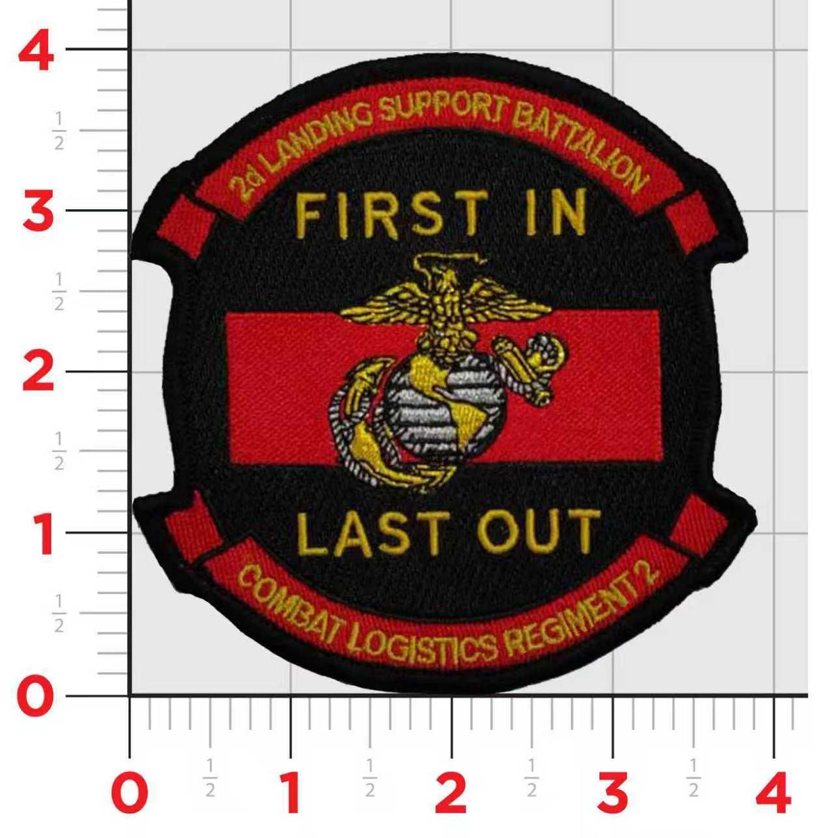 Officially Licensed USMC 2nd Landing Support Battalion Patch