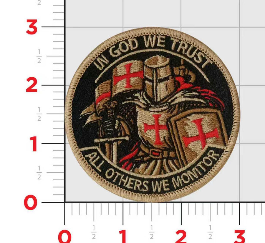 Knights Templar In God we Trust Shoulder Patch