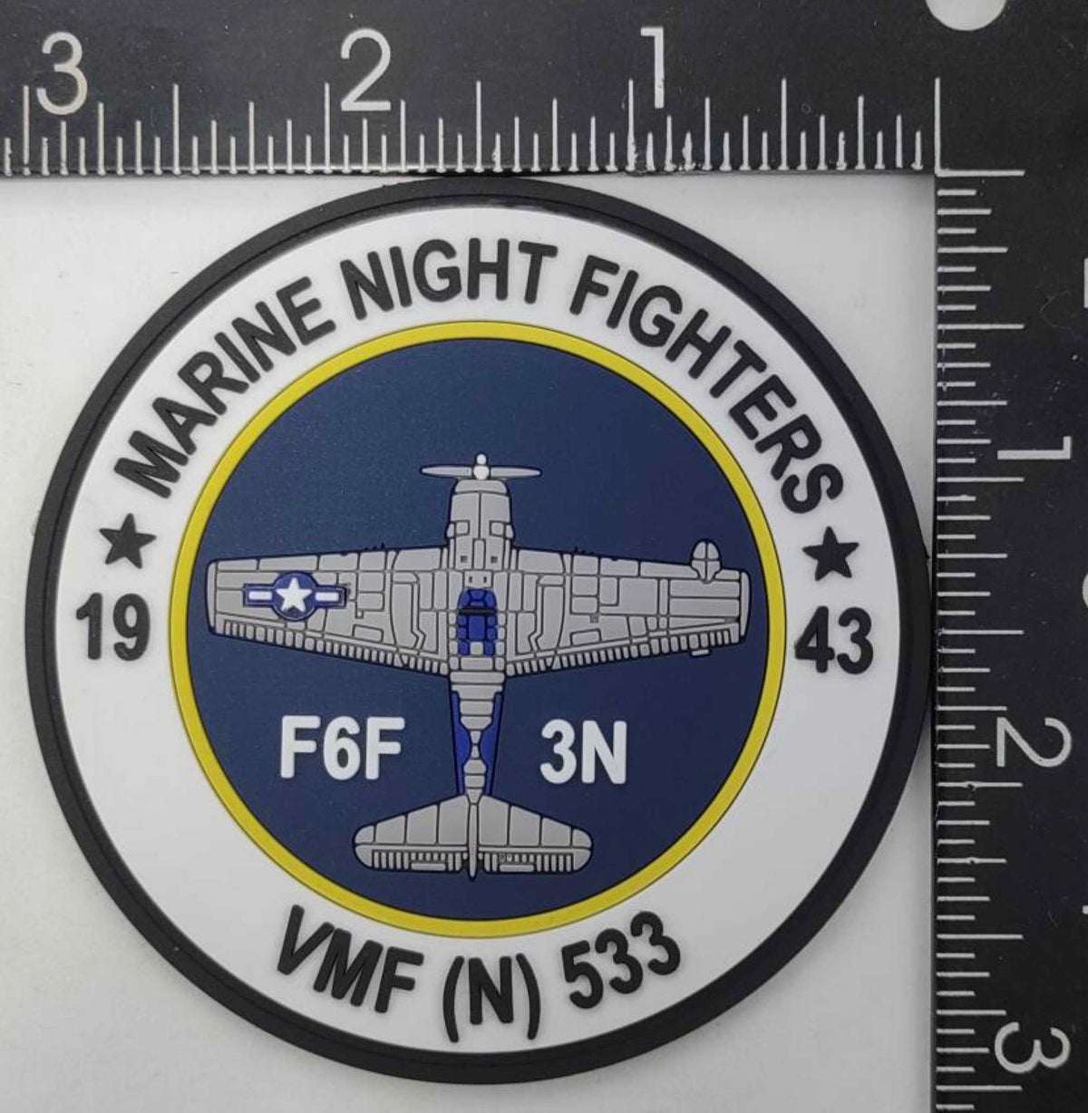 Official VMF(N)-533 Hawks F6F Night Fighters PVC Patch