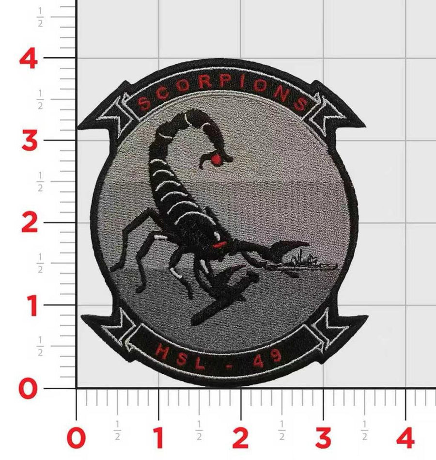 Officially Licensed US Navy HSL-49 Scorpions Squadron Patch