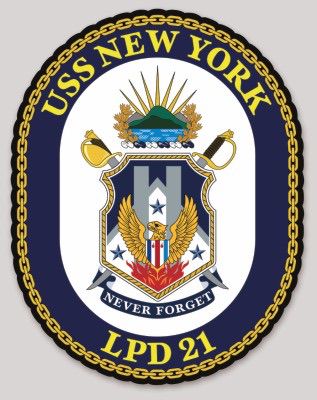 Officially Licensed US Navy USS New York LPD-21 Sticker