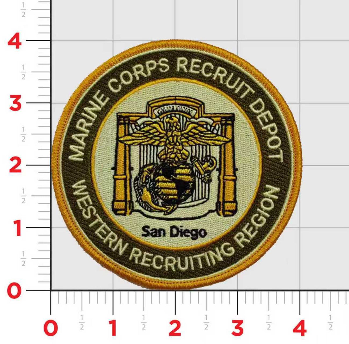 Officially Licensed USMC Recruit Depot San Diego Patch