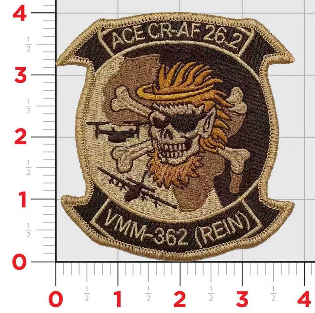 Official VMM-362 REIN Ugly Angels ACE 26.2 Africa Patch