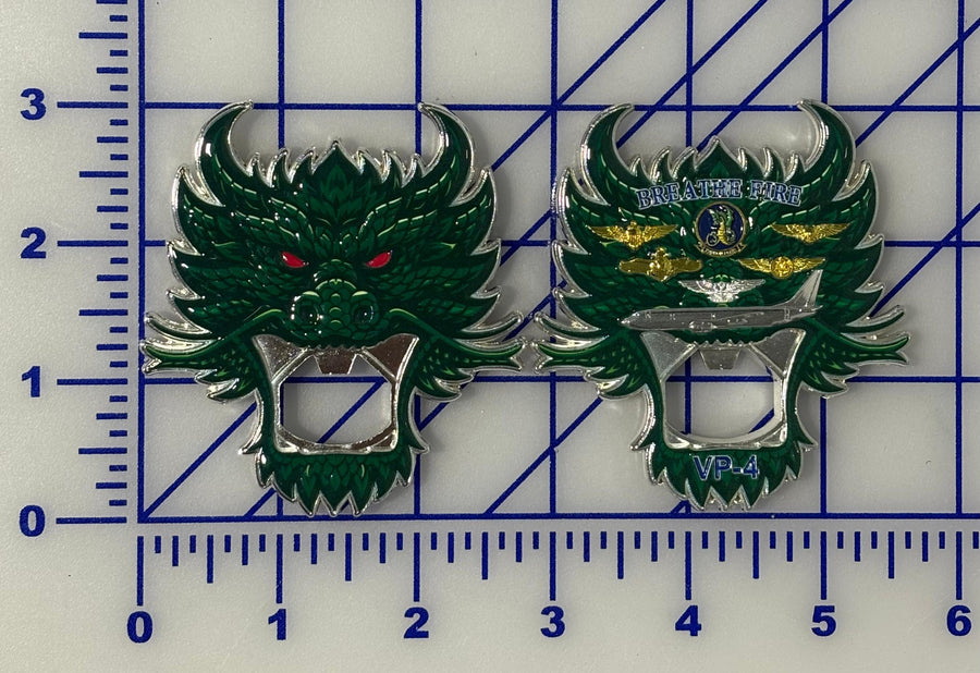 Official VP-4 Skinny Dragons Coin