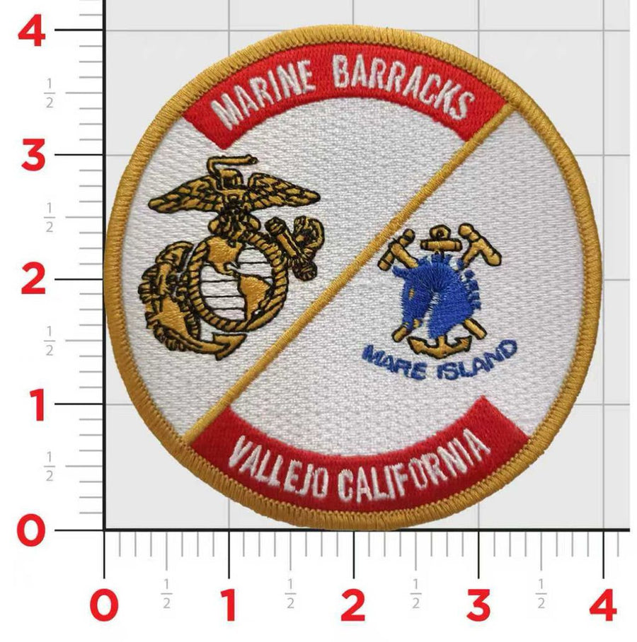 Officially Licensed USMC Marine Barracks Mare Island California Patch (Mare Island)