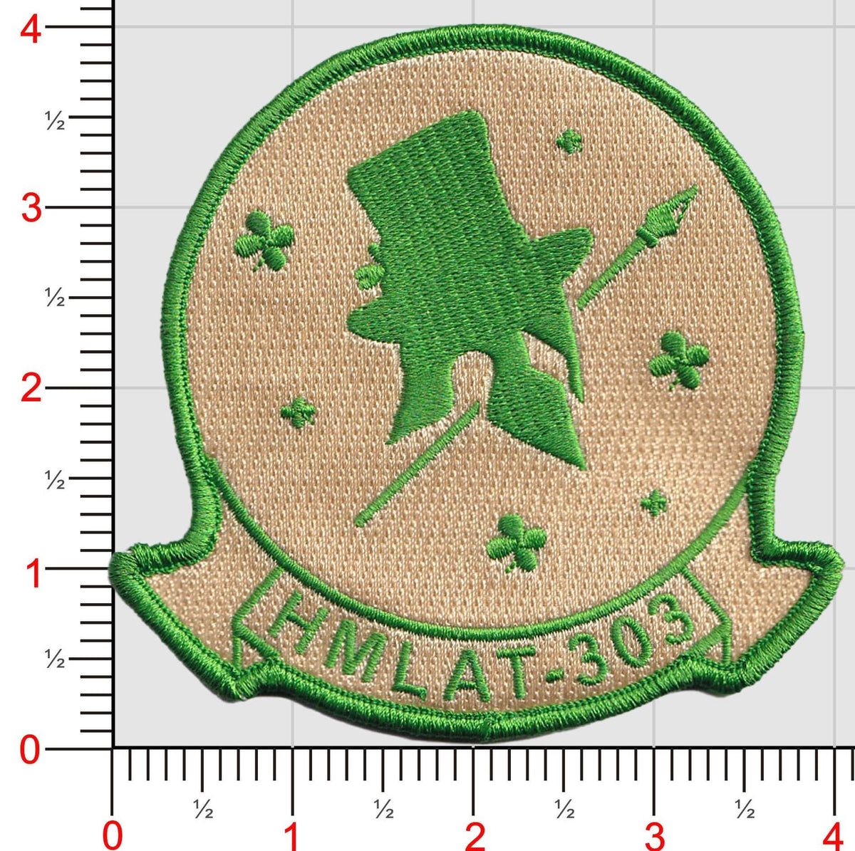 Official HMLAT-303 St Patricks Day Command and Shoulder Patches