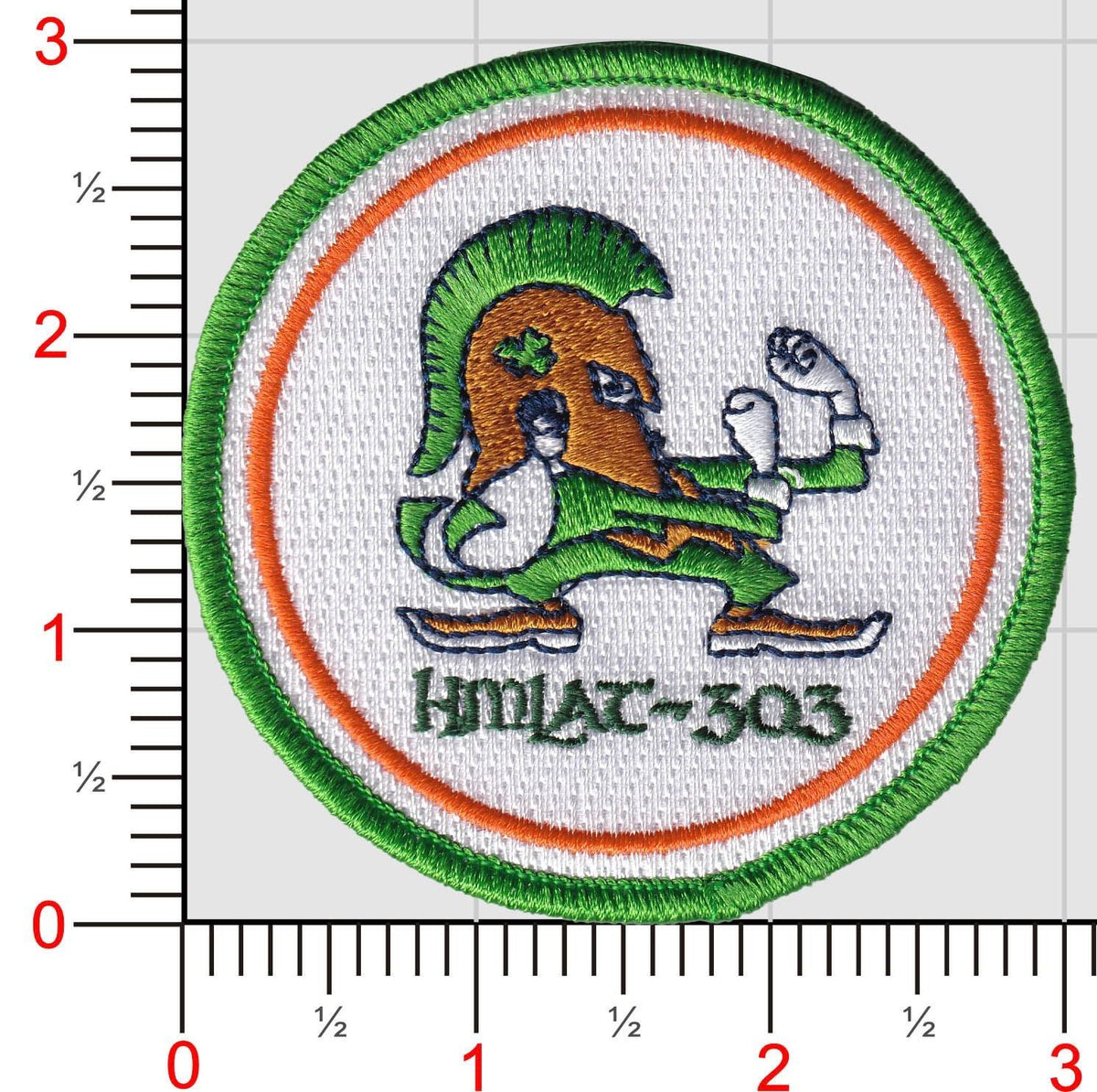 Official HMLAT-303 St Patricks Day Command and Shoulder Patches