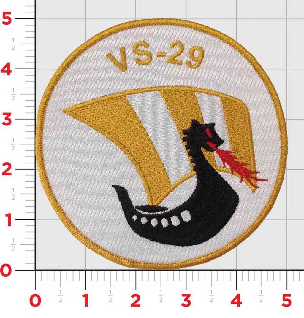 Officially Licensed US Navy VS-29 Dragonfires Squadron Patch