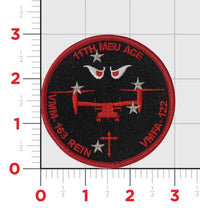 Official VMM-163 REIN 11th MEU ACE Aircraft Shoulder Patches