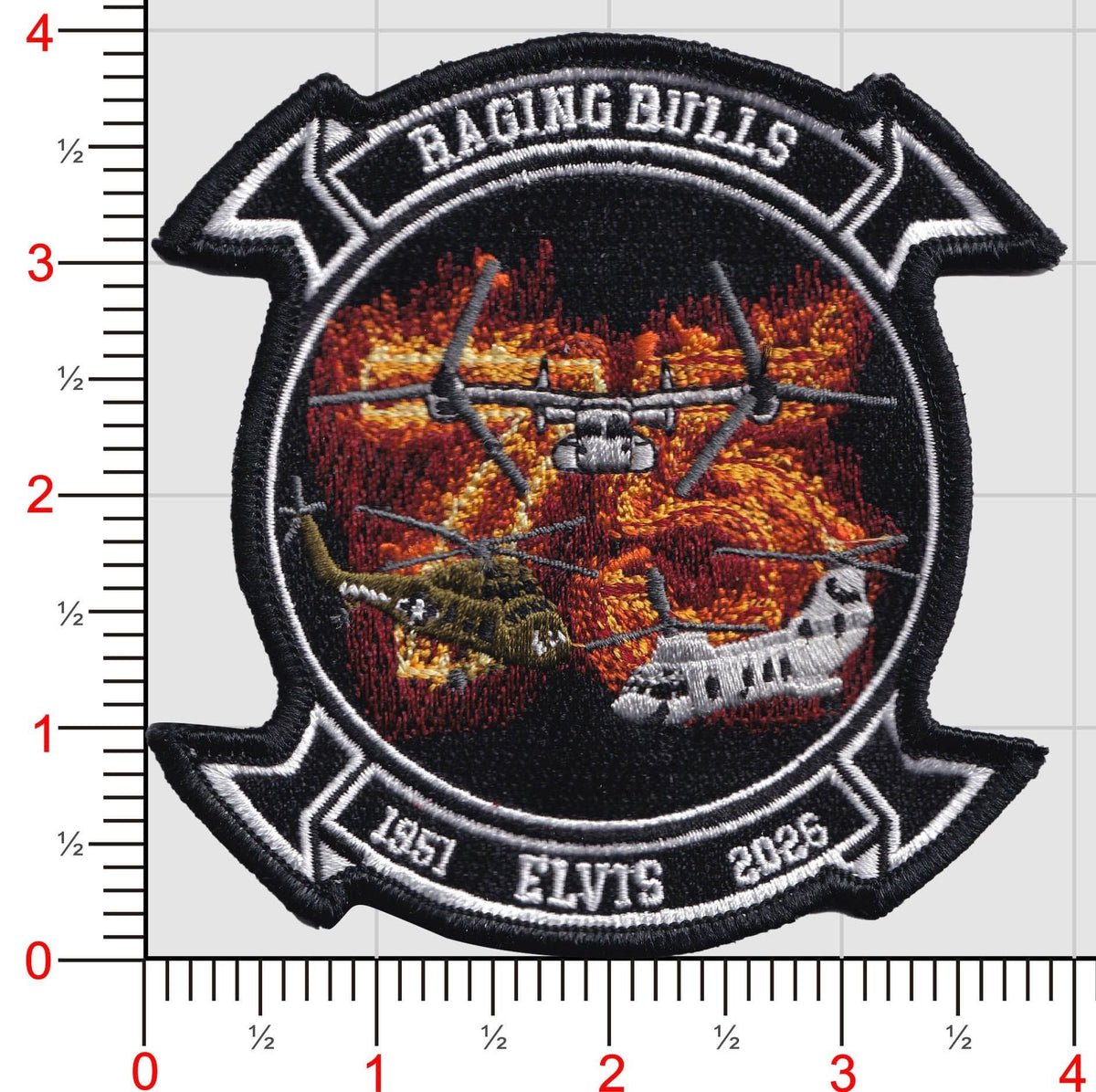 Official VMM-261 Raging Bulls 75th Anniversary Patch