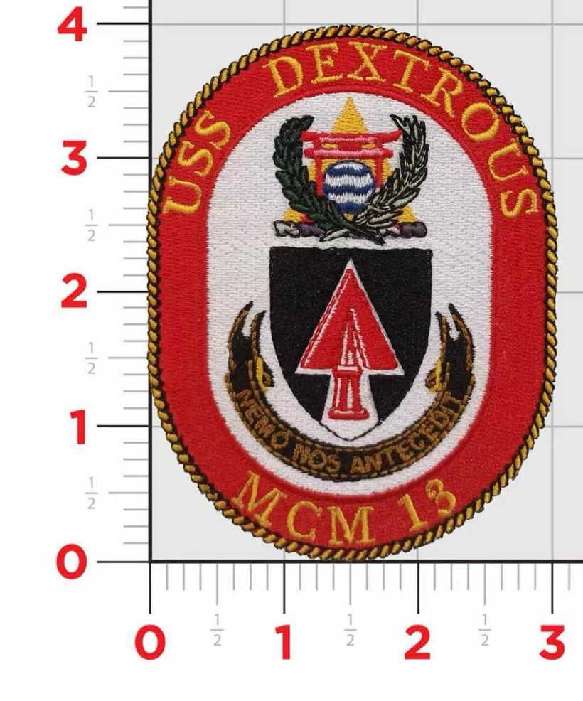 Officially Licensed US Navy USS Dextrous MCM-13 Patch