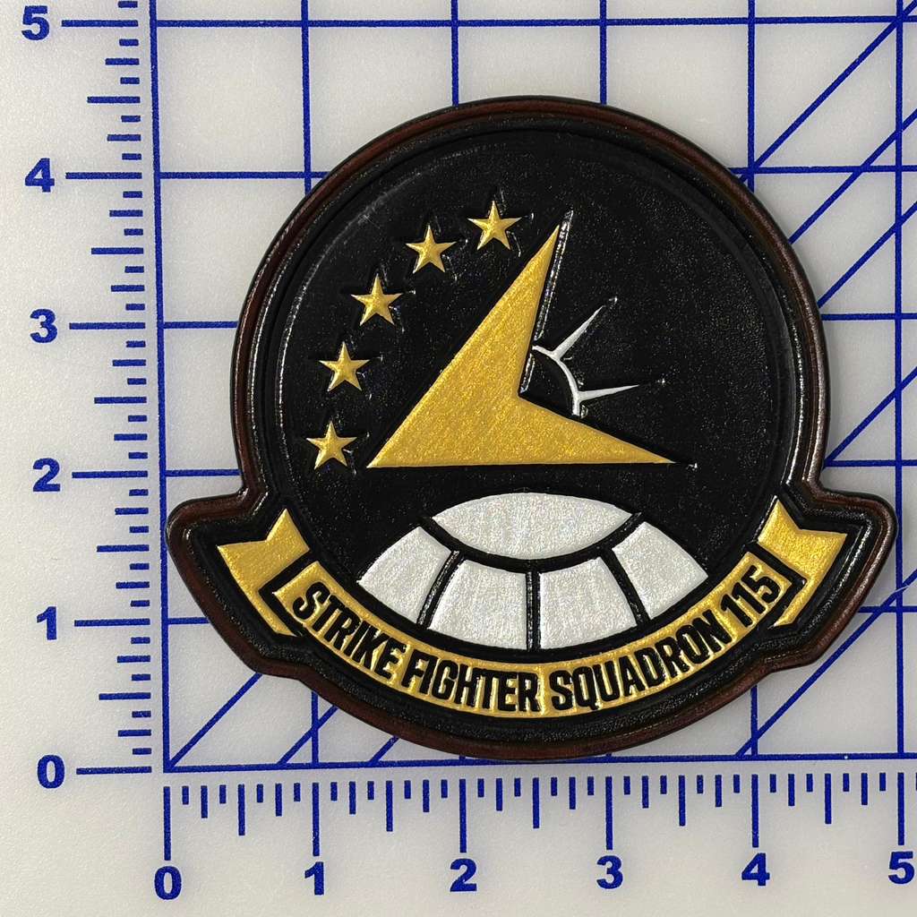 Officially Licensed US Navy VFA-115 Eagles 2026 Leather Patch 5 Stars