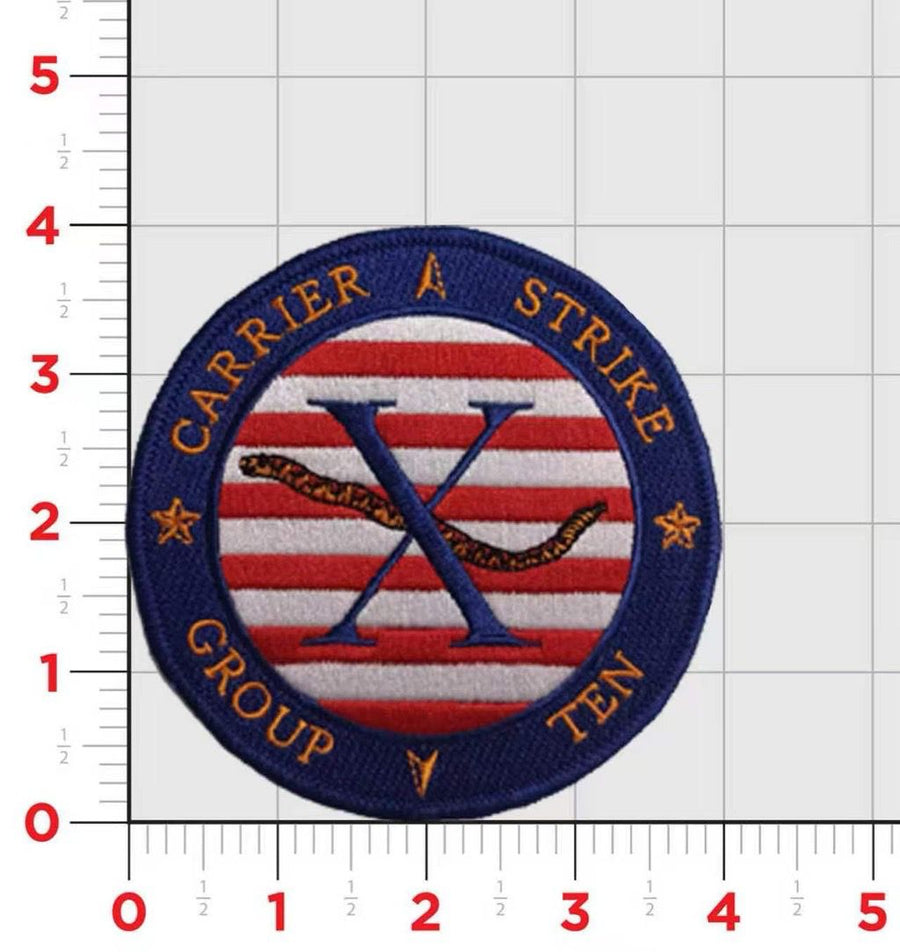 Officially Licensed US Navy Carrier Strike Group 10 Patch