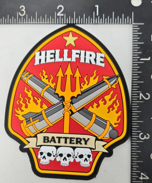 Official 2nd Battalion 10th Marine Regiment Hellfire Battery PVC Patch