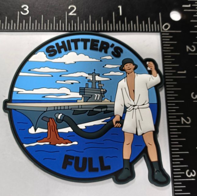 USS Ford Shitters Full PVC Patch