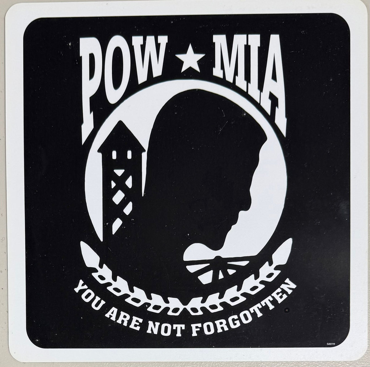 Officially Licensed POW MIA Plastic Signs