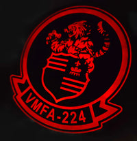 Officially Licensed USMC VMFA-224 Bengals PVC Glow Patches