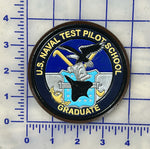 Officially Licensed US Naval Test Pilot School Leather Shoulder Patch