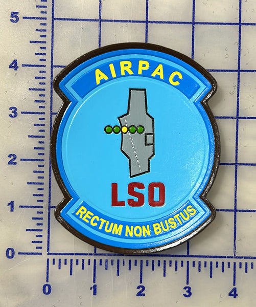 Official US Navy AIRPAC LSO Leather Patch