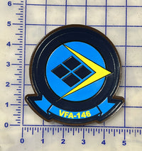 Officially Licensed US Navy VFA-146 Blue Diamonds Leather Squadron Patch