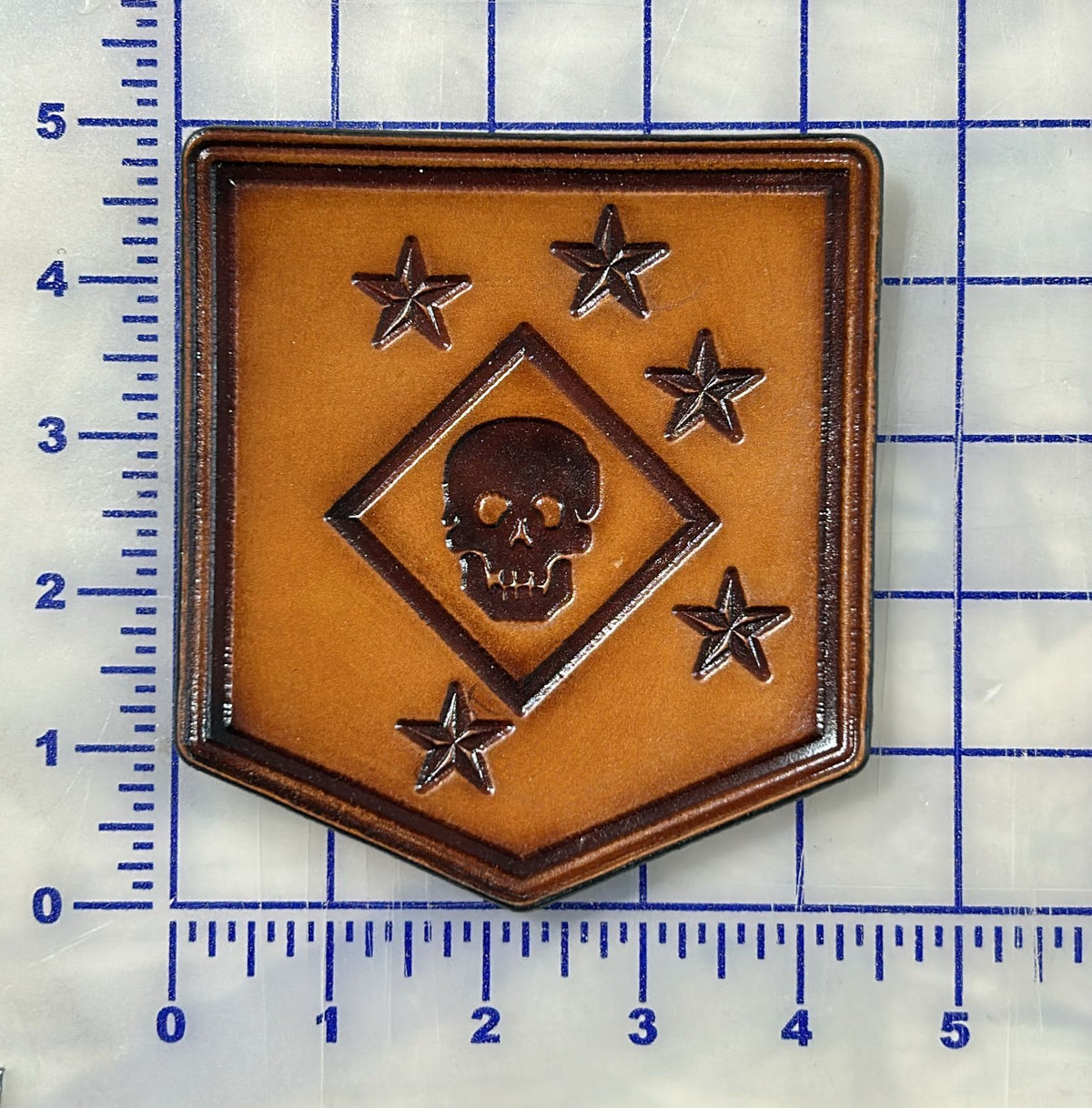 Officially Licensed USMC Raider Battalion Leather Patches