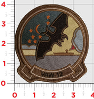 Officially Licensed US Navy VAW-12 Bats Squadron Patch