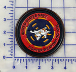 Officially Licensed US Navy Fighter Weapons School Leather Patch