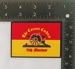 Officially Licensed USMC 11th Marine Regiment The Canon Cockers PVC Patch