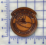 Officially Licensed US Navy Maritime Weapons School Leather Patch