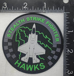 Official VMFA-533 Hawks F-35 black & glow PVC Shoulder Patch