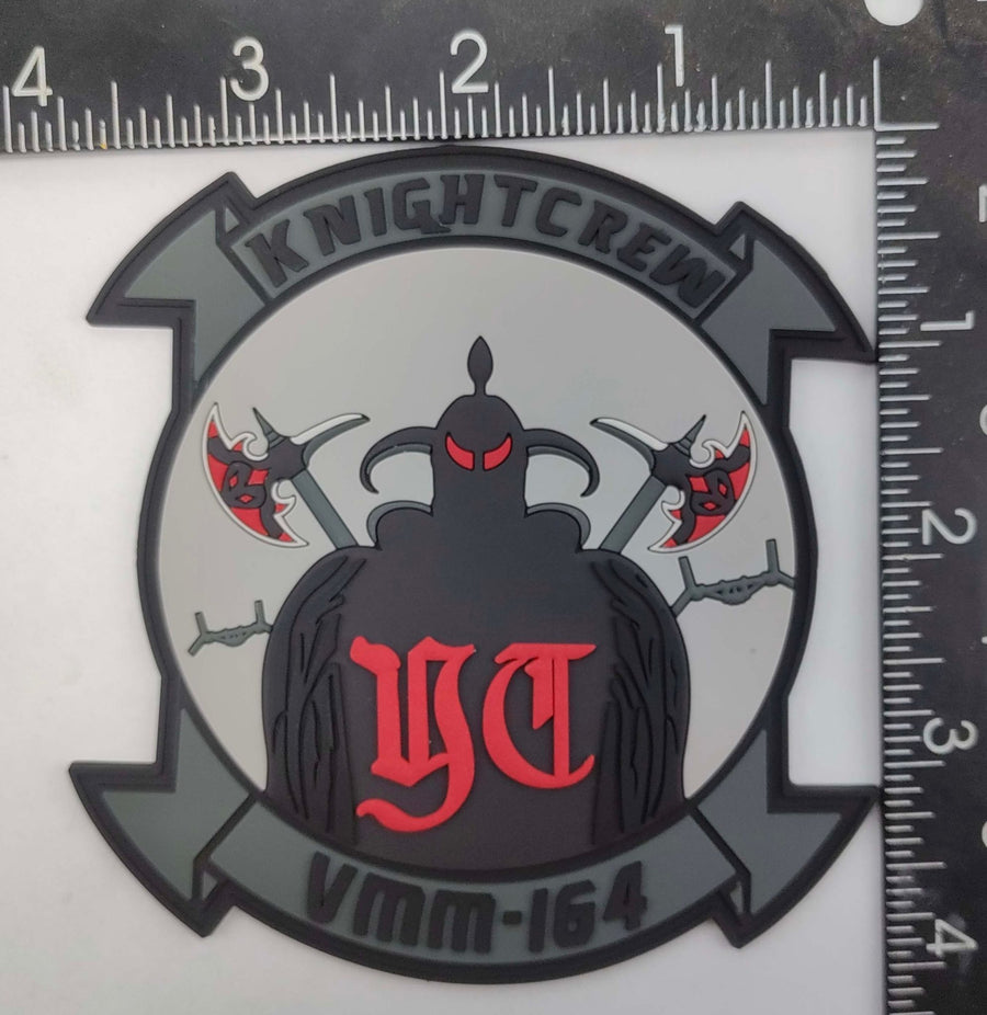 Official VMM-164 Knightriders PVC Glow Knight Crew Patch