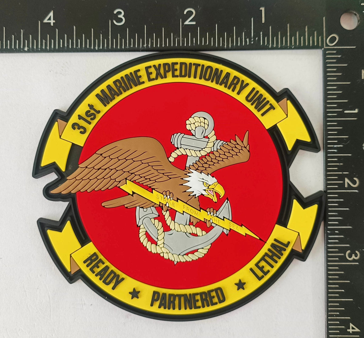 Officially Licensed 31st MEU Ready-Partnered-Lethal Patches