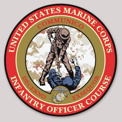 Officially Licensed USMC Infantry Officer Course Sticker