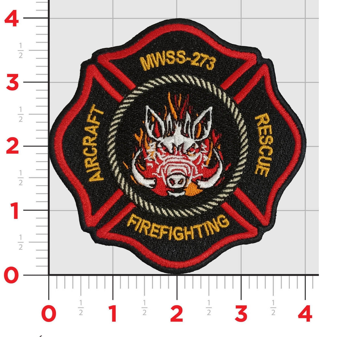 Official MWSS-273 Aircraft Rescue Firefighting patch