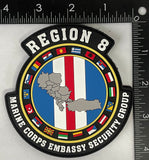 Officially Licensed USMC Embassy Security Region 8 Patch