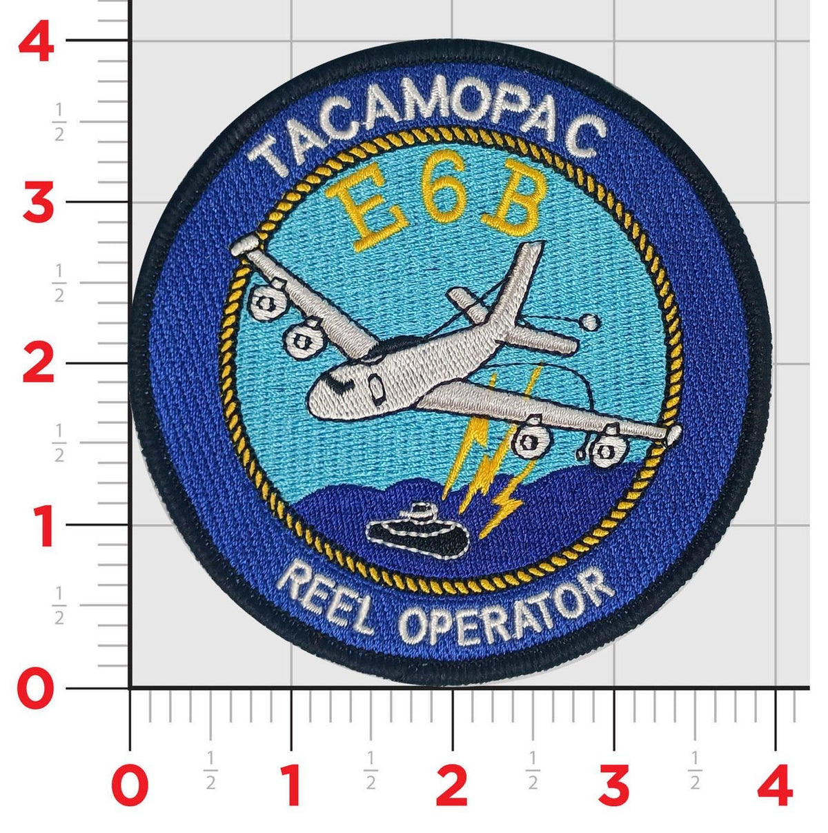 Official VQ-3 Ironman TACAMOPAC E-6B Patch