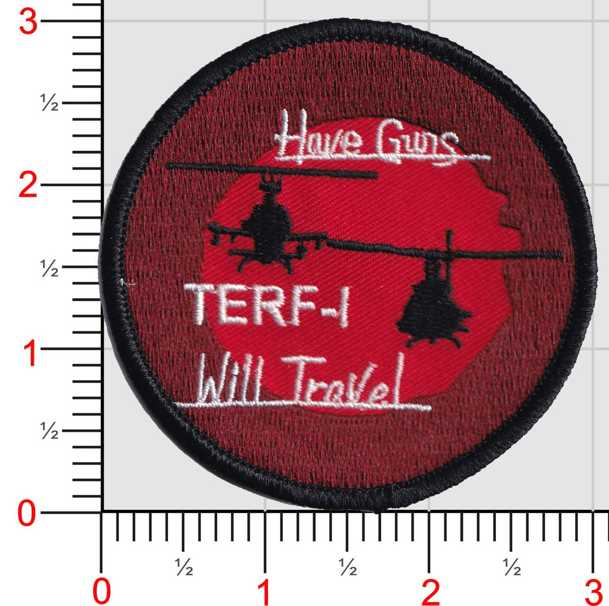 Official HMLA-167 Have Guns Will Travel Shoulder Patches