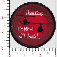 Official HMLA-167 Have Guns Will Travel Shoulder Patches