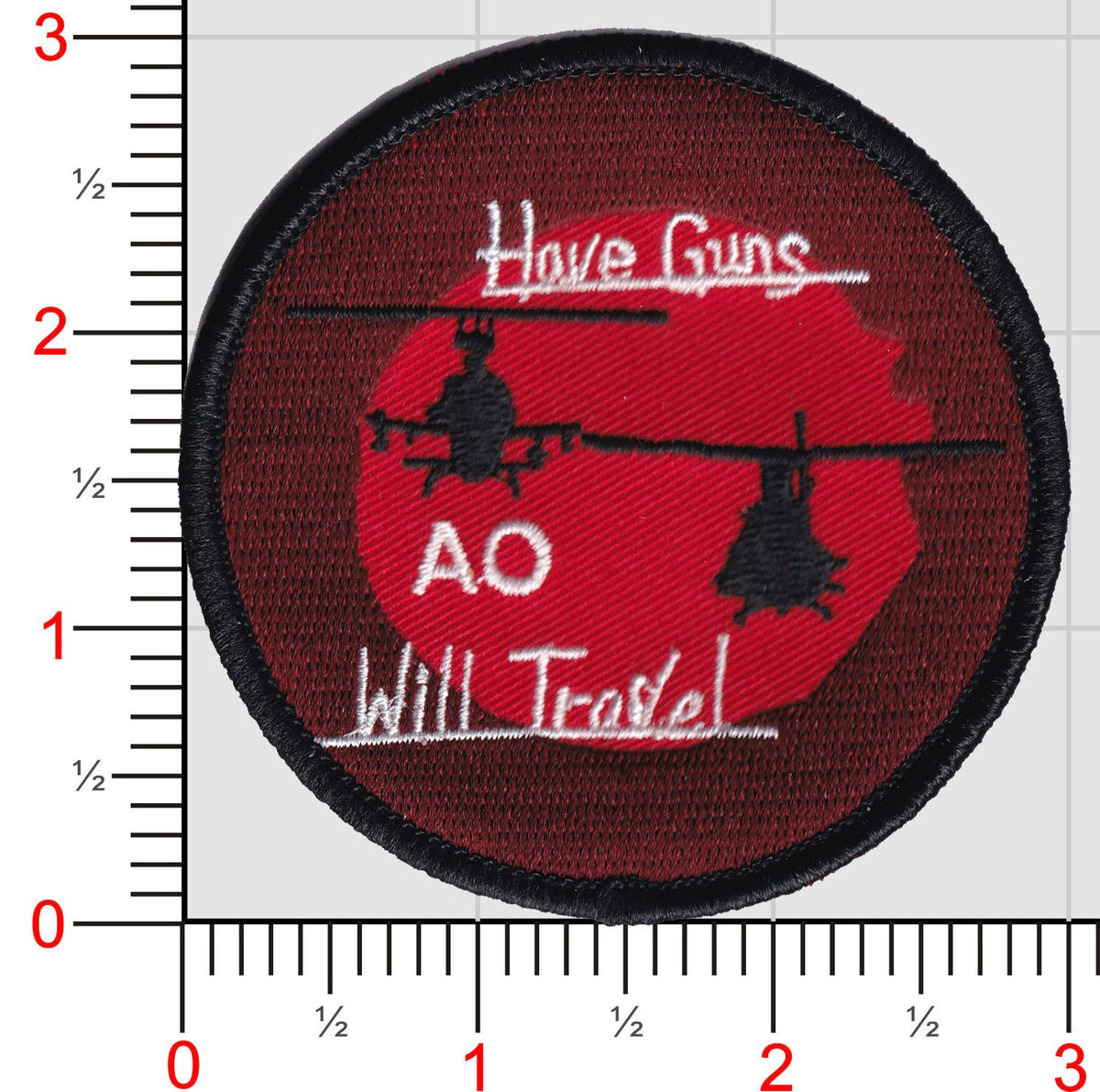 Official HMLA-167 Have Guns Will Travel Shoulder Patches