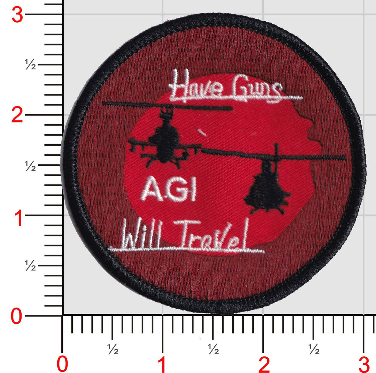 Official HMLA-167 Have Guns Will Travel Shoulder Patches