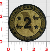Officially Licensed US Navy Carrier Strike Group 2 Patch