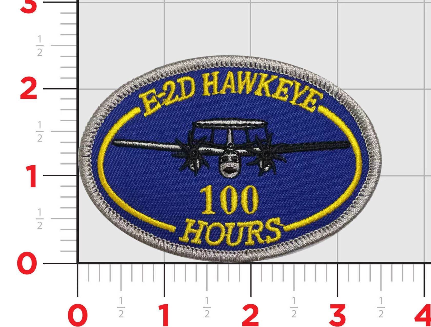 Buy E-2, E-2C, and E-2D Hawkeye Flight Hour Patches | MarinePatches.com