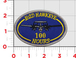 E-2, E-2C, and E-2D Hawkeye Flight Hour Patches