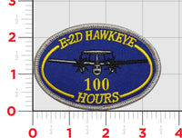 E-2, E-2C, and E-2D Hawkeye Flight Hour Patches