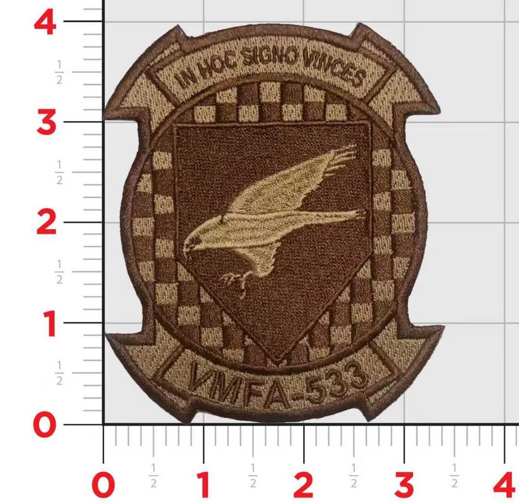 Officially Licensed USMC VMFA-533 Hawks Squadron Patch